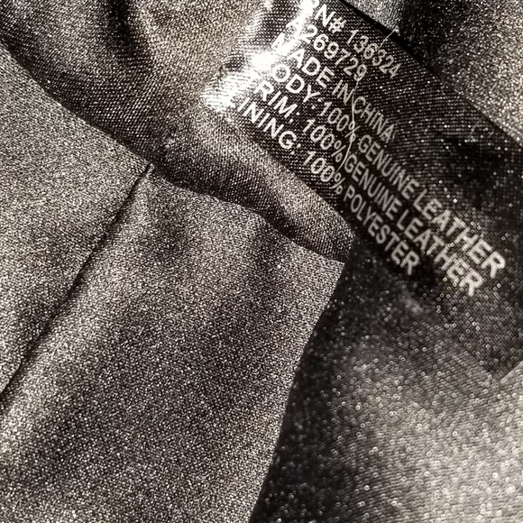 NWOT- Halston Black Leather Bag - Picture 8 of 8